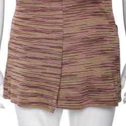 M Missoni Multicolored Cotton Knit Single Buttoned Blazer M