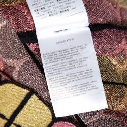 Pre Owned توب إم ميزوني تريكو لوريكس وردي نمط دوائر مقاس متوسط - ميديوم 