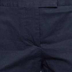 Pre Owned M Missoni Navy Blue Cotton Formal Trousers L