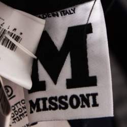 Pre Owned M Missoni Navy Blue Cotton Formal Trousers L