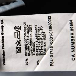 Pre Owned M Missoni Navy Blue Cotton Formal Trousers L