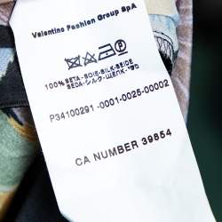 Pre Owned M Missoni Multicolor Floral Printed Silk Sequin Embellished Shift Dress M