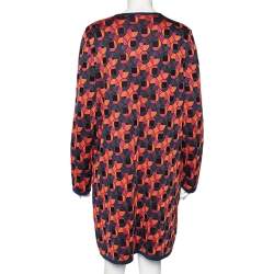 M Missoni Multicolor Patterned Knit Button Front Coat L