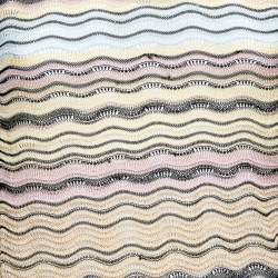 Pre Owned M Missoni Multicolor Wave Pattern Knit Tank Top M