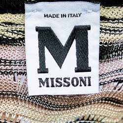 Pre Owned M Missoni Multicolor Wave Pattern Knit Tank Top M