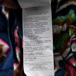 Pre Owned M Missoni Multicolor Perforated Knit Top M