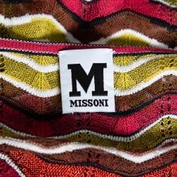 Pre Owned M Missoni Multicolored Knit Short Dress S