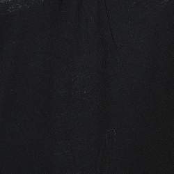 Pre Owned M Missoni Black Cotton Knit Contrast Overlay Detail T-Shirt S