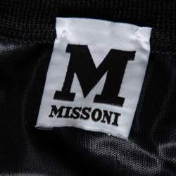 Pre Owned M Missoni Black Wool Knit Maxi Skirt M