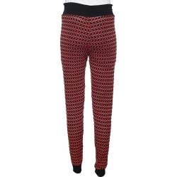 Pre Owned M Missoni Multicolor Patterned Knit Joggers M