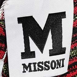 Pre Owned M Missoni Multicolor Patterned Knit Joggers M