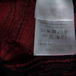 Pre Owned بلوزة إم ميزوني تريكو بنقشة مموجة متعدد الألوان بنمط واسع مقاس صغير - سمول