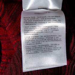 Pre Owned بلوزة إم ميزوني تريكو بنقشة مموجة متعدد الألوان بنمط واسع مقاس صغير - سمول