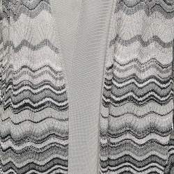 مملوكة مسبقًا كارديجان إم ميزوني تريكو رصاصي طويل مقاس متوسط - ميديوم