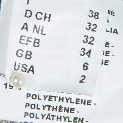 Pre Owned M Missoni Multicolor Lurex Knit Fringed Sleeve Dress S