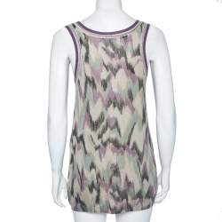 M Missoni Multicolored Patterned Knit Sleeveless Top M