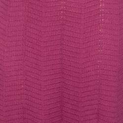 Pre Owned M Missoni Purple Knit Maxi Skirt M