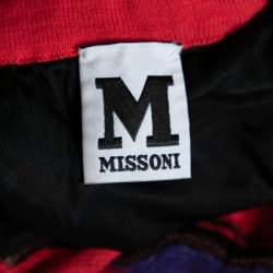 Pre Owned M Missoni Multicolored Knit Maxi Skirt M