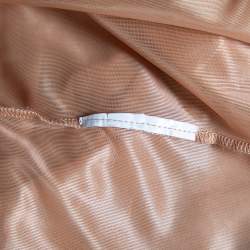 Pre Owned فستان بلا أكمام إم ميسوني تريكو قطن نمط مجعد مخرم متعدد الألوان متوسط الطول مقاس وسط - ميديوم