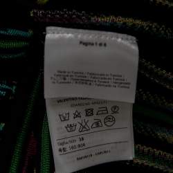 M Missoni Multicolor Perforated Pattern Knit Top S