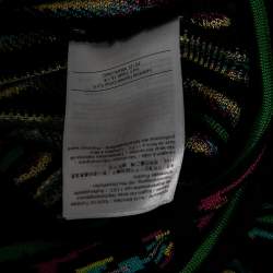 M Missoni Multicolor Perforated Pattern Knit Top S