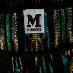 M Missoni Multicolor Perforated Pattern Knit Top S