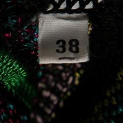 M Missoni Multicolor Perforated Pattern Knit Top S