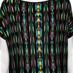 M Missoni Multicolor Perforated Pattern Knit Top S