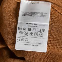 M Missoni Brown Patterned Wool Knit Top M