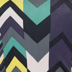 M Missoni Multicolor Printed Jersey Sleeveless Midi Dress M