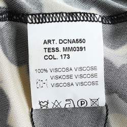 Pre Owned فستان إم ميزوني جيرسيه طباعة منقطة متعدد الألوان بحزام مقاس وسط ( ميديوم )