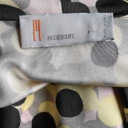 Pre Owned فستان إم ميزوني جيرسيه طباعة منقطة متعدد الألوان بحزام مقاس وسط ( ميديوم )