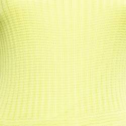 Pre Owned M Missoni Green Patterned Knit Round Neck Dress M