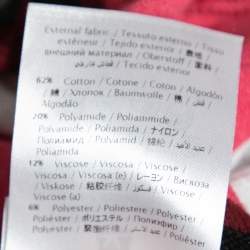 Pre Owned كارديغان إم ميزوني قطن تريكو وردي بأزرار أمامية مقاس كبير - لارج