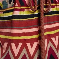 M Missoni Multicolor Printed Jersey Drawstring Jumpsuit L
