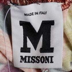 M Missoni Multicolor Printed Jersey Drawstring Jumpsuit L