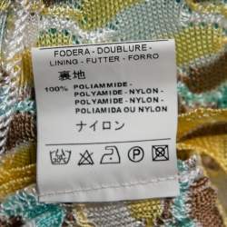 Pre Owned M Missoni Multicolor Patterned Knit Sleeveless Dress L