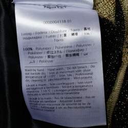 Pre Owned M Missoni Multicolor Patterned Lurex Knit Halter Tie Neck Maxi Dress M