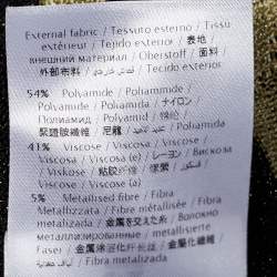 Pre Owned M Missoni Multicolor Patterned Lurex Knit Halter Tie Neck Maxi Dress M