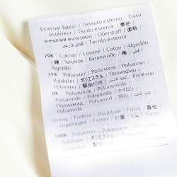 Pre Owned M Missoni White Cotton Knit Contrast Detail Maxi Dress S