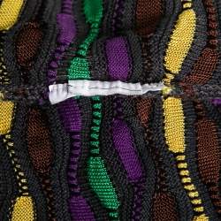 Pre Owned M Missoni Multicolor Patterned Knit Pullover Top S 