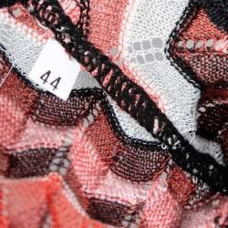 Pre Owned M Missoni Multicolor Chevron Patterned Knit Top M