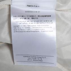 Pre Owned M Missoni Gold Lurex Knit Pleated Maxi Skirt M