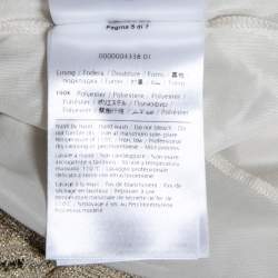 Pre Owned M Missoni Gold Lurex Knit Pleated Maxi Skirt M