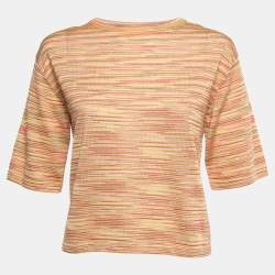 Pre Owned M Missoni Multicolor Patterned Knit Top S