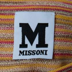 Pre Owned M Missoni Multicolor Patterned Knit Top S