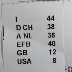 Pre Owned M Missoni Green Patterned Knit V-Neck Top M