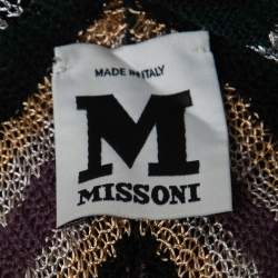 Pre Owned M Missoni Multicolor Patterned Knit Tunic Mini Dress S
