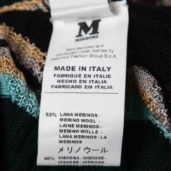 Pre Owned M Missoni Multicolor Patterned Knit Tunic Mini Dress S