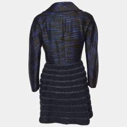M Missoni Multicolor Striped Knit Button Front Coat M